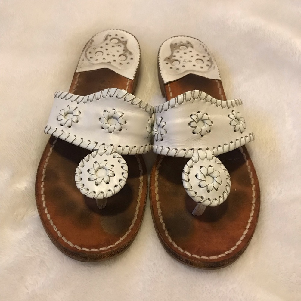 Jack Rogers Hamptons Sandals White 6